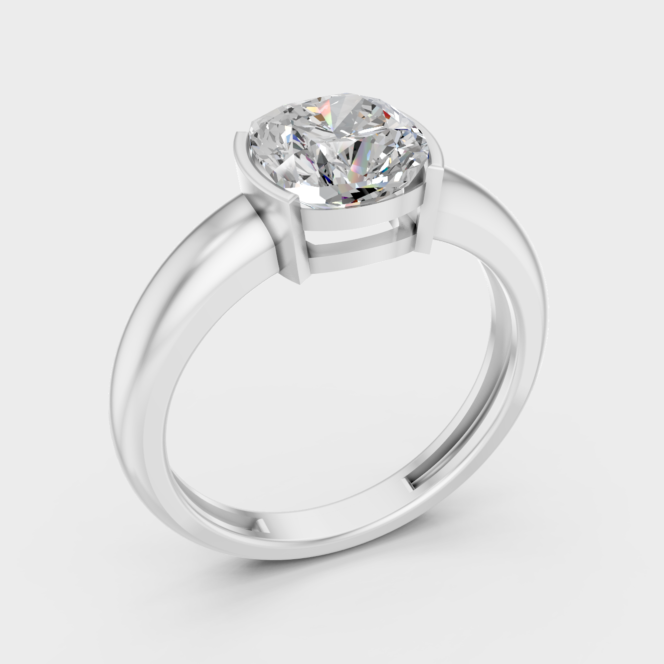 Platinum Cushion Cut Diamond Engagement Ring Timeless Elegance