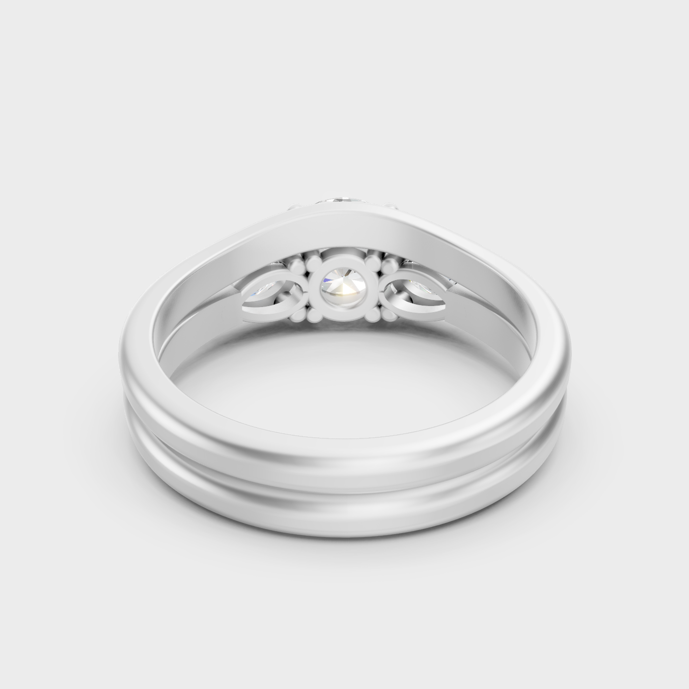  Luxury 950 Platinum Engagement Set With A Certified Round Lab Diamond