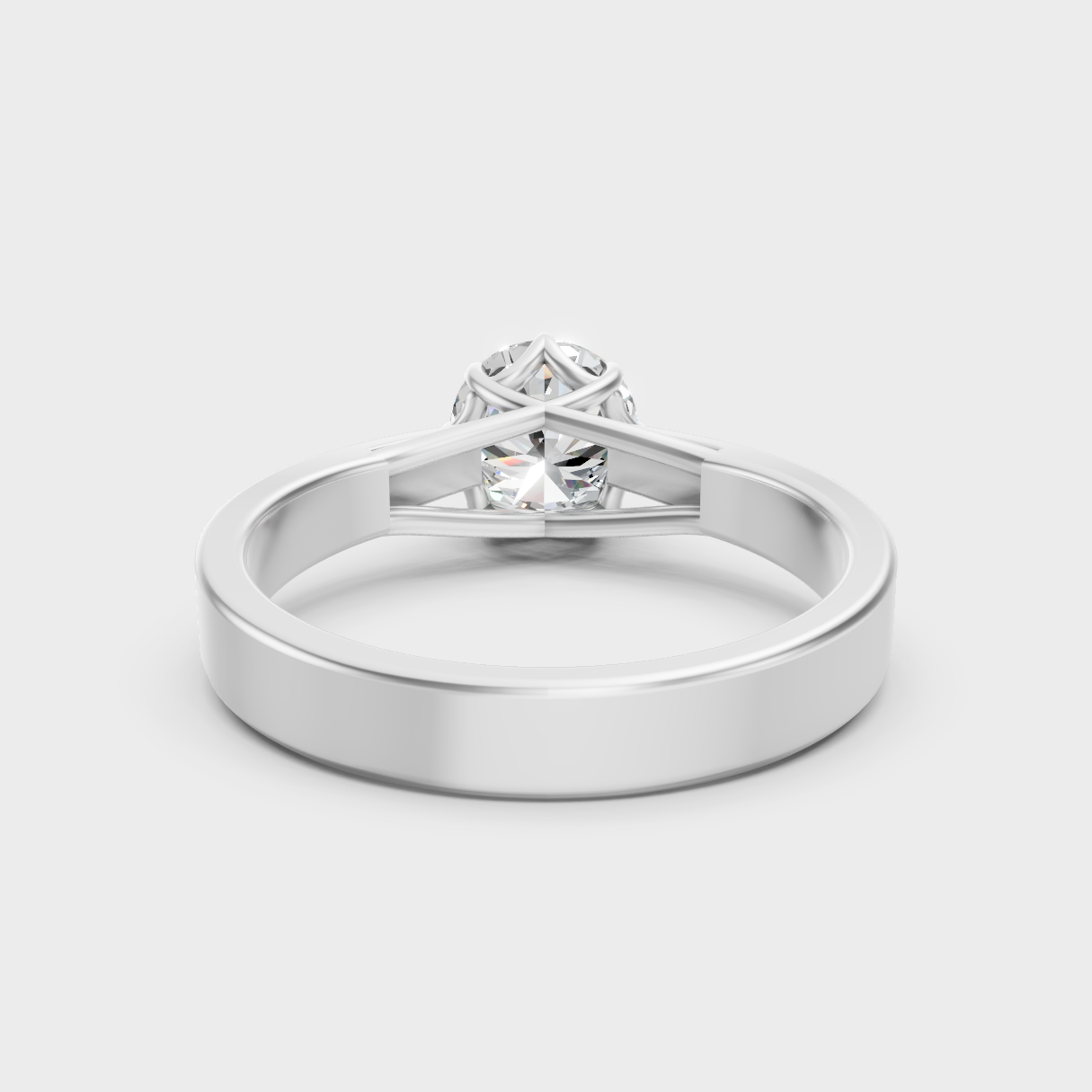 Luxury Platinum Engagement Ring With A Certified Lab-Grown Diamond