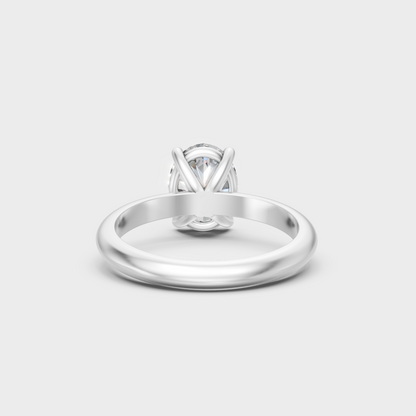 Premium White Gold Jewelry Showcasing Oval Lab Diamond Design