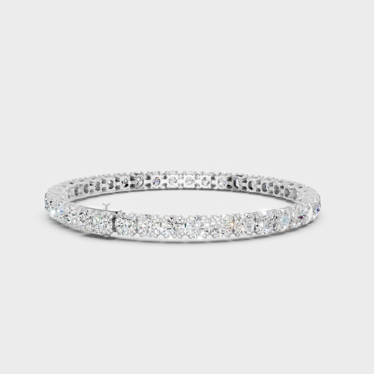 Premium Lab Diamond Tennis Bracelet Platinum