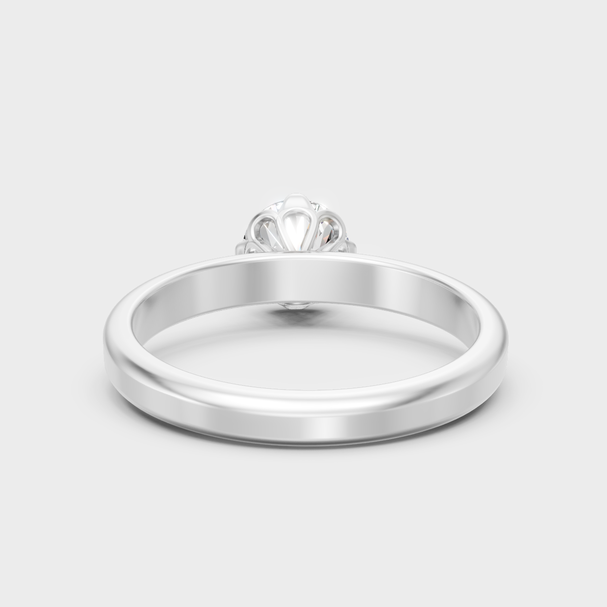 Luxury Platinum Engagement Ring With A Certified Lab-Grown Diamond