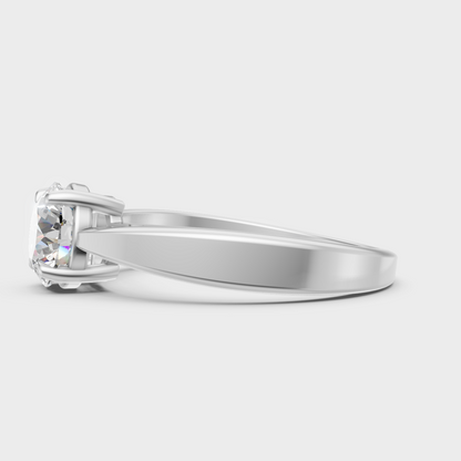 Timeless 1 Ct Lab Grown Diamond Ring In White Gold Ethical Luxury