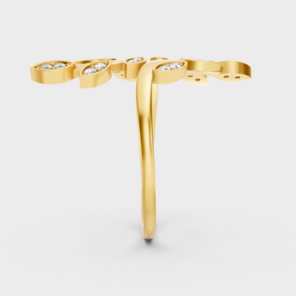  Yellow Gold Round Diamond Engagement Ring For A Minimalist And Ethical Style