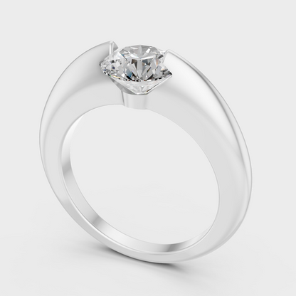 Platinum Fine Jewelry Round Diamond Engagement Ring