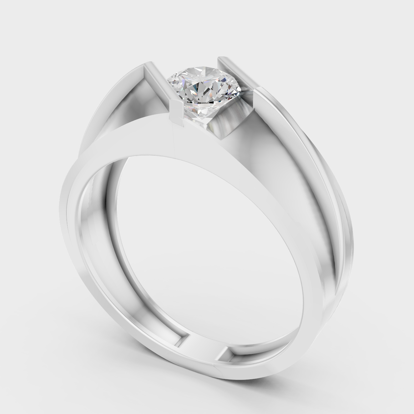 Platinum Fine Jewelry Mens Diamond Ring