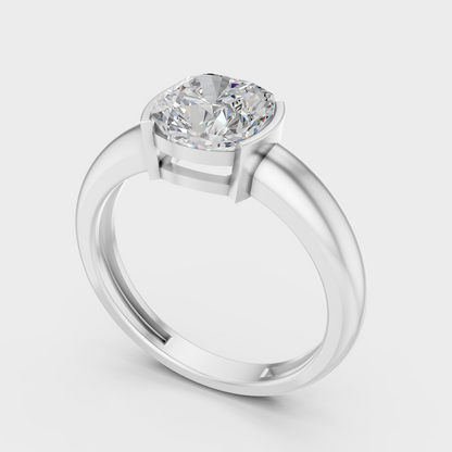 Platinum Fine Jewelry Cushion Diamond Engagement Ring