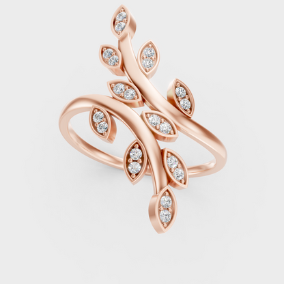 Hallmarked Rose Gold Solitaire Ring With Brilliant Ethical Diamonds
