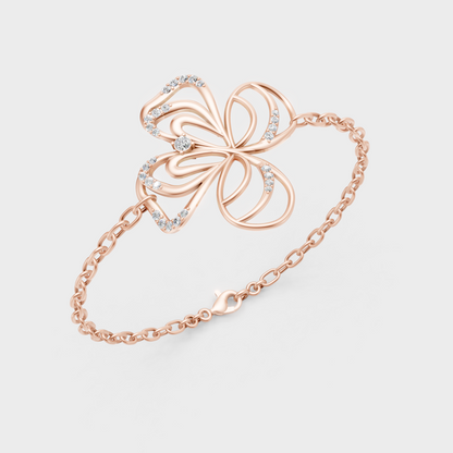 Rose Gold Luxury Round Diamond Bracelet 0.38 Ct Lab Grown Sophisticated Look