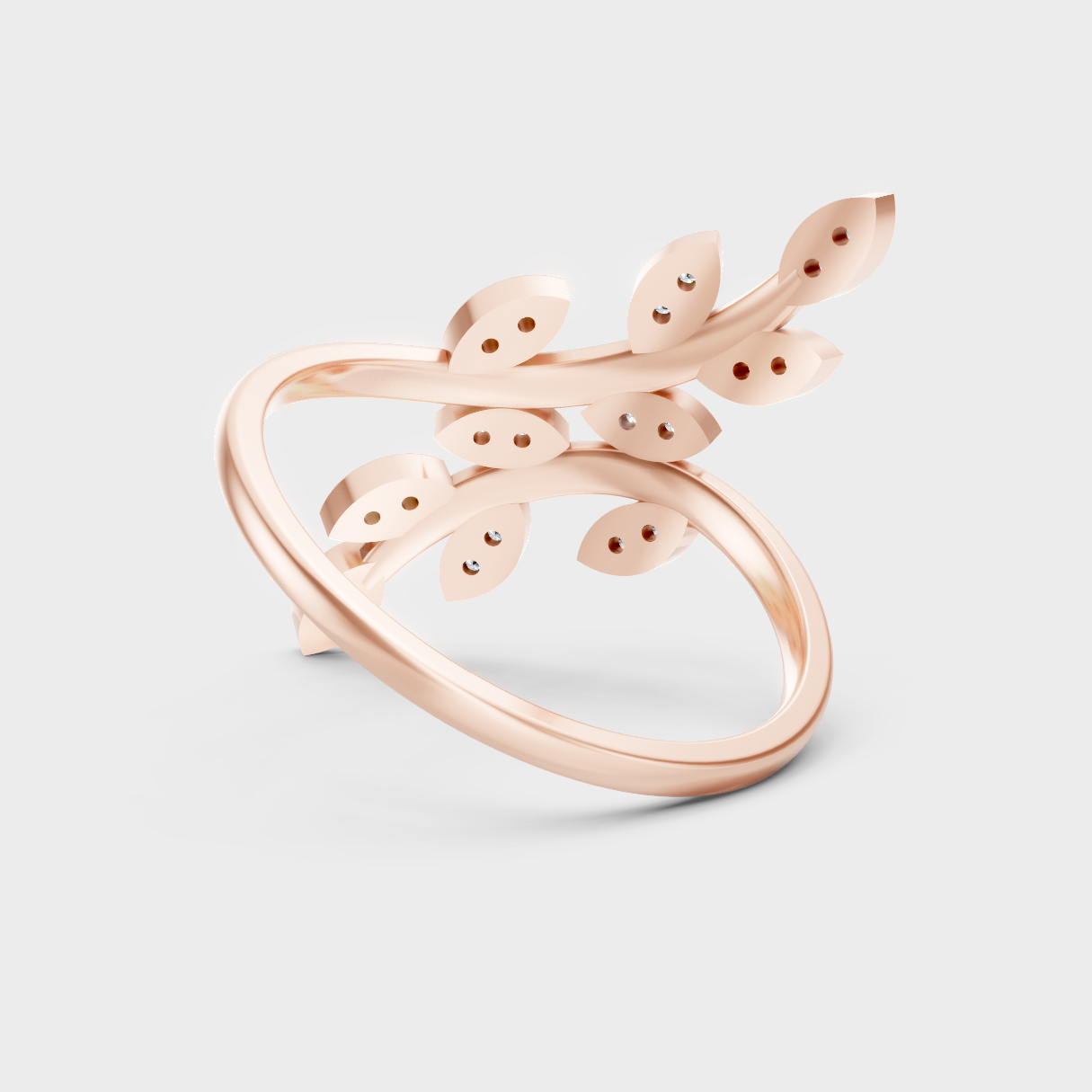 Modern Rose Gold Engagement Ring With A Brilliant Sustainable Diamond