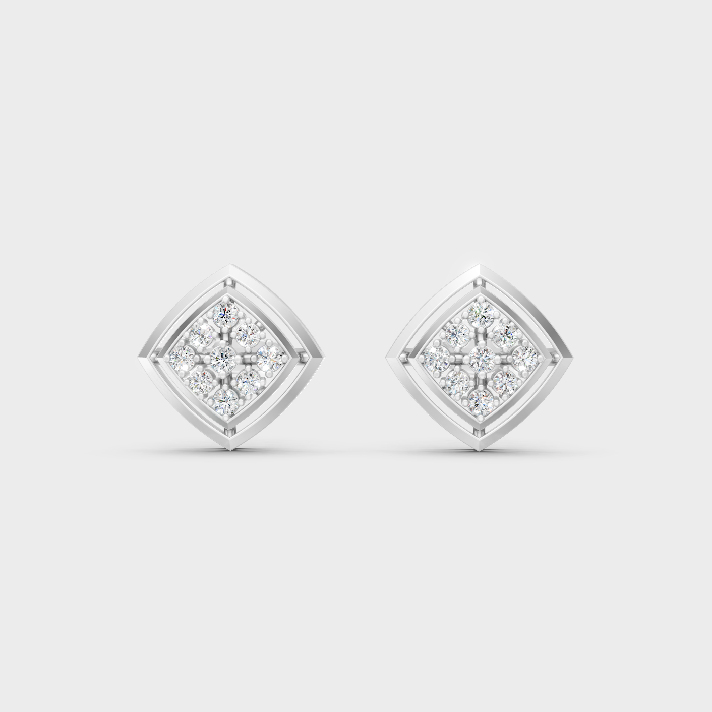 Platinum 950 Round Diamond Stud Earrings 0.64 Ct Refined Luxury Design