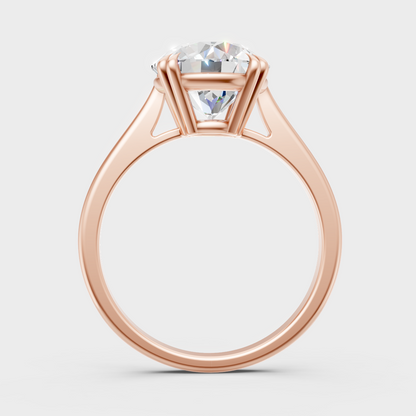 2.79ct Round Diamond Solitaire: Sophisticated Rose Gold Sparkle