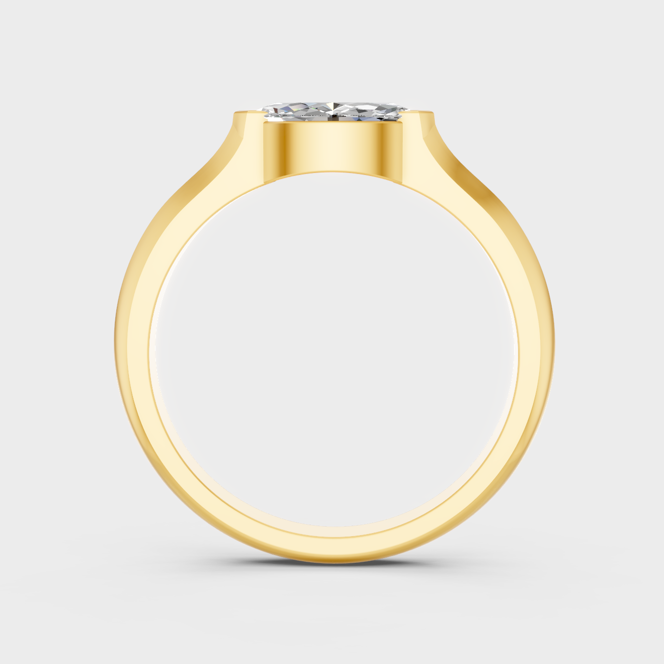 Yellow Gold Marquise Diamond Ring For Proposal And Anniversary