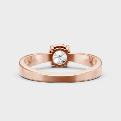 Ethical Lab Grown Diamond Engagement Ring In Rose Gold For Women 1 Carat