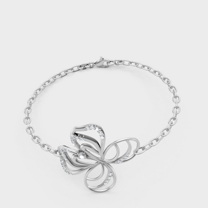 White Gold Classic Round Diamond Bracelet 0.38 Ct Certified Jewelry