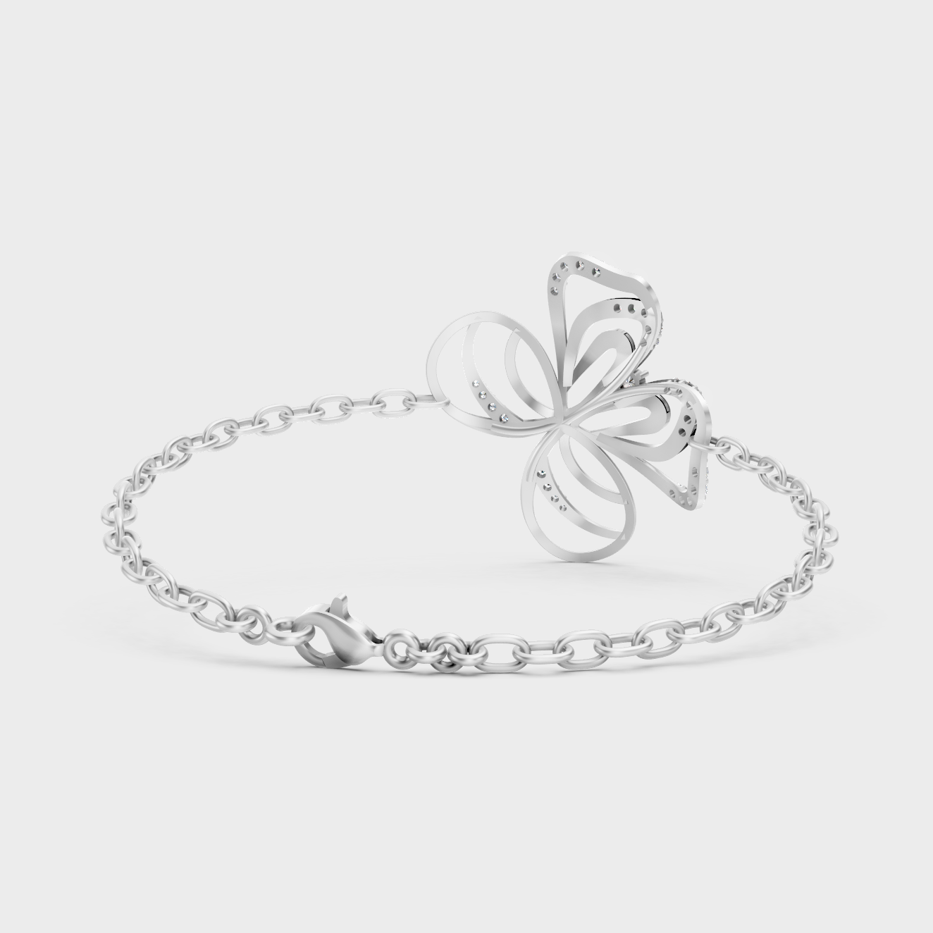 Platinum 950 Round Diamond Bracelet 0.38 Ct Refined Luxury Design