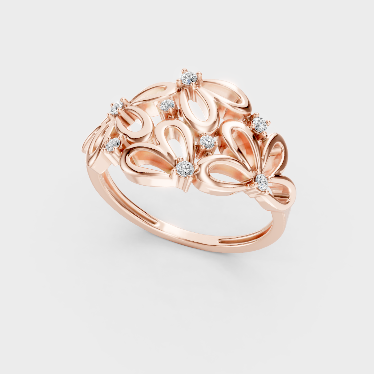 Sustainable Yellow Gold Ring With Gli Certified Round-Cut Lab-Grown Diamonds
