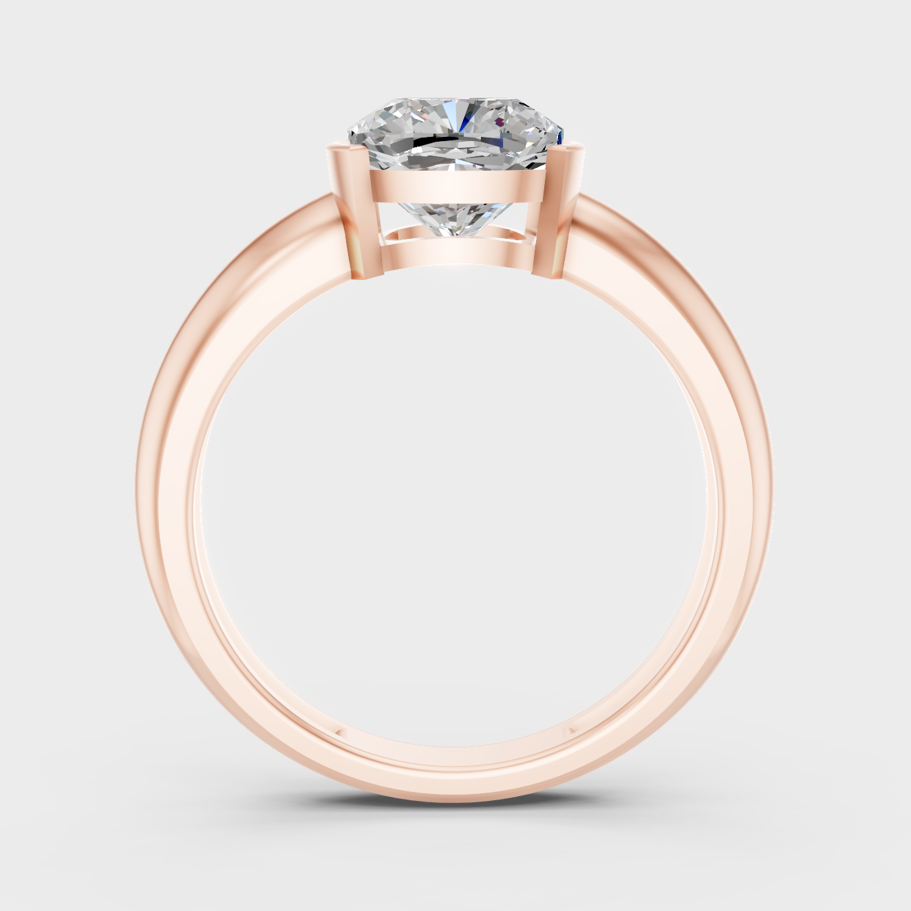 Rose Gold Engagement Ring With Ethical Lab Diamonds
