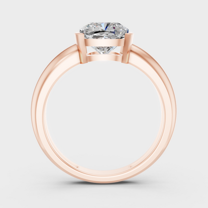 Rose Gold Engagement Ring With Ethical Lab Diamonds