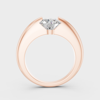 Rose Gold Engagement Ring With Ethical Lab Diamonds