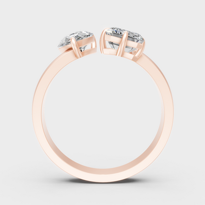 Rose Gold Luxury Toi Et Moi Diamond Jewelry