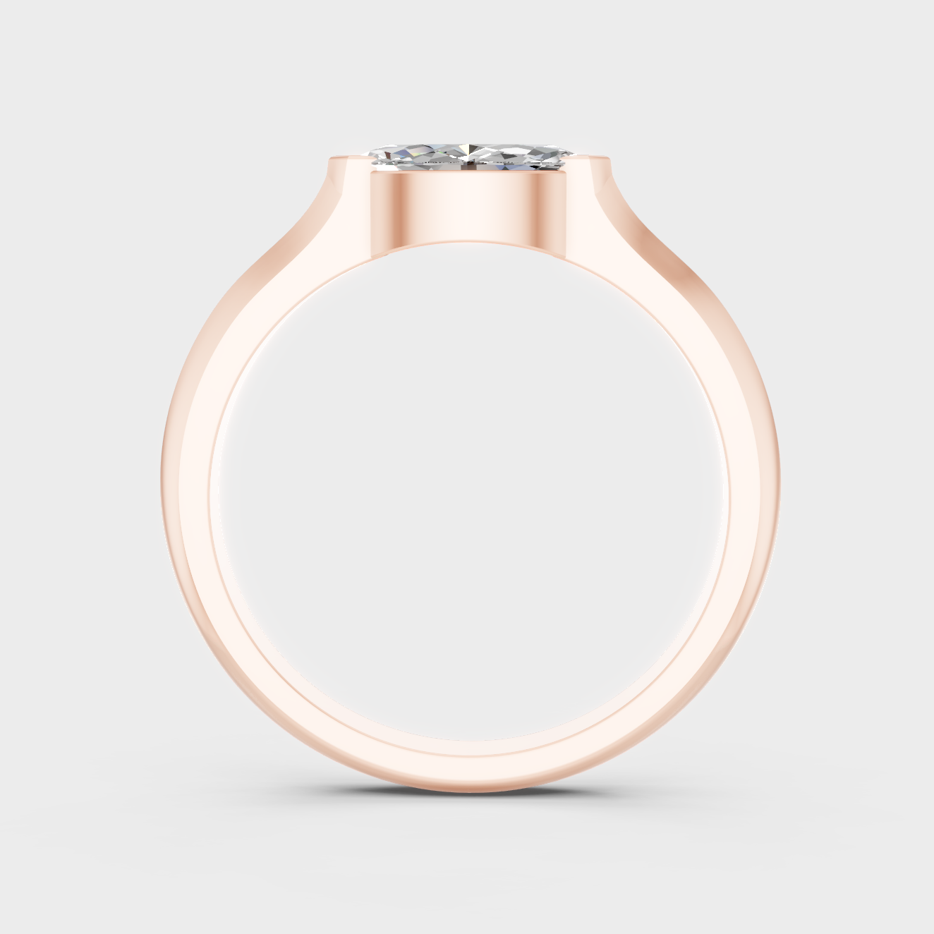 Rose Gold Engagement Ring With Ethical Lab Diamonds
