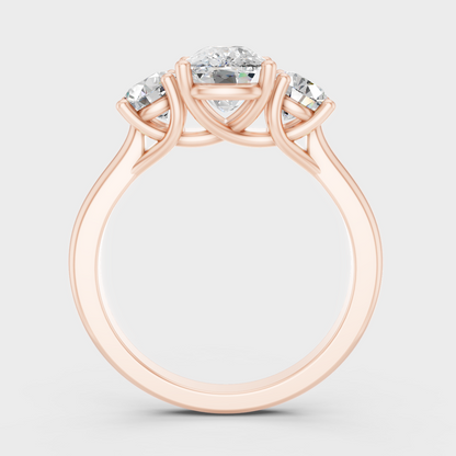 Rose Gold Luxury Cushion Diamond Jewelry