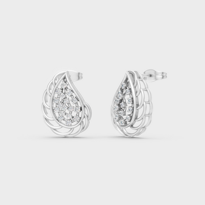 White Gold 0.28 Ct Lab Grown Round Diamond Stud Earrings GLI Certified Fine Jewelry