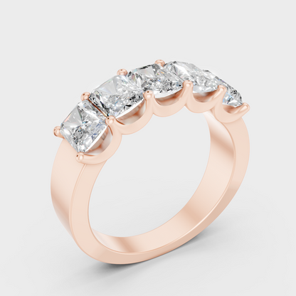 Ethical Lab Grown Diamond Band In Rose Gold
