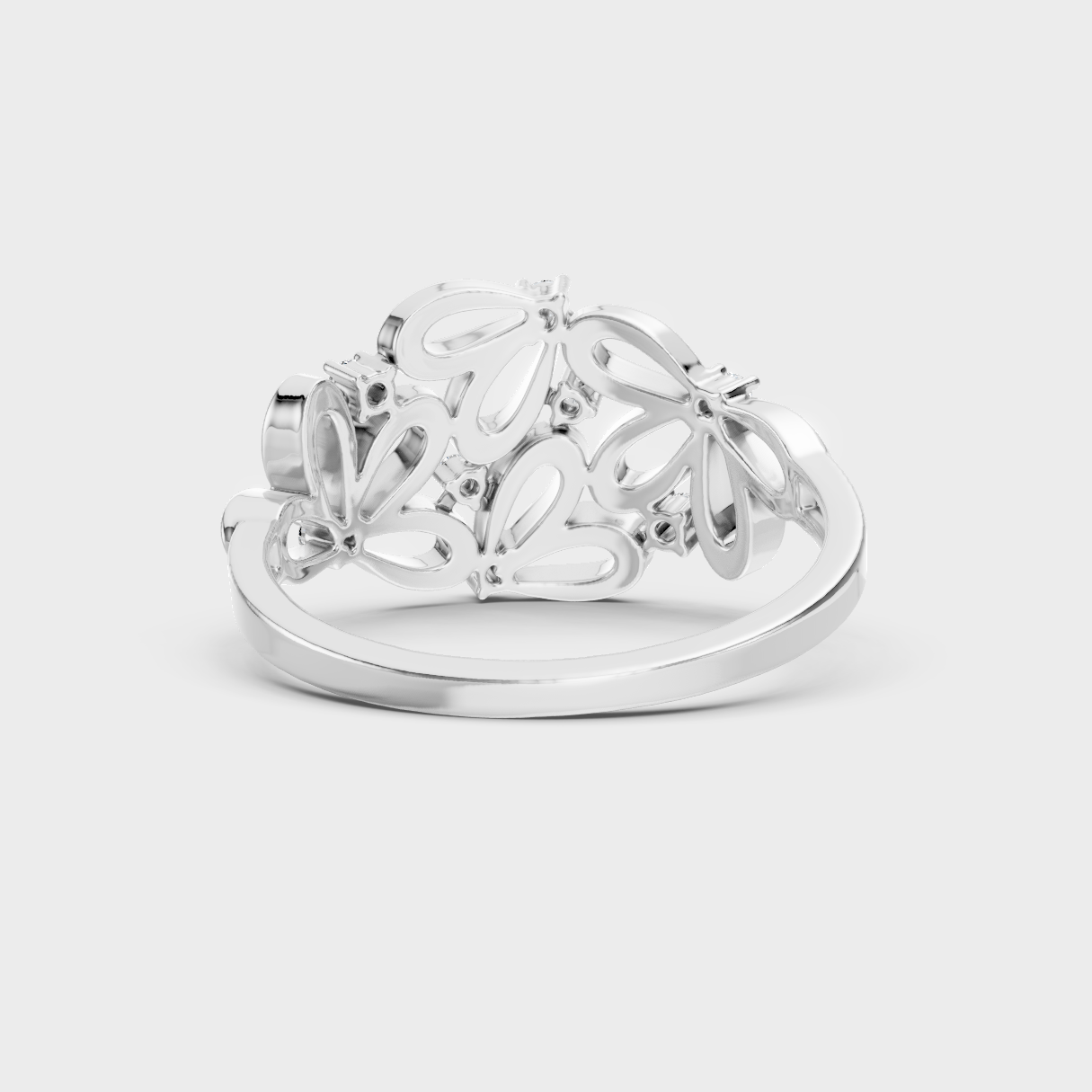 Blush Rose Gold Ring With Hallmarked Round Lab-Grown Diamonds