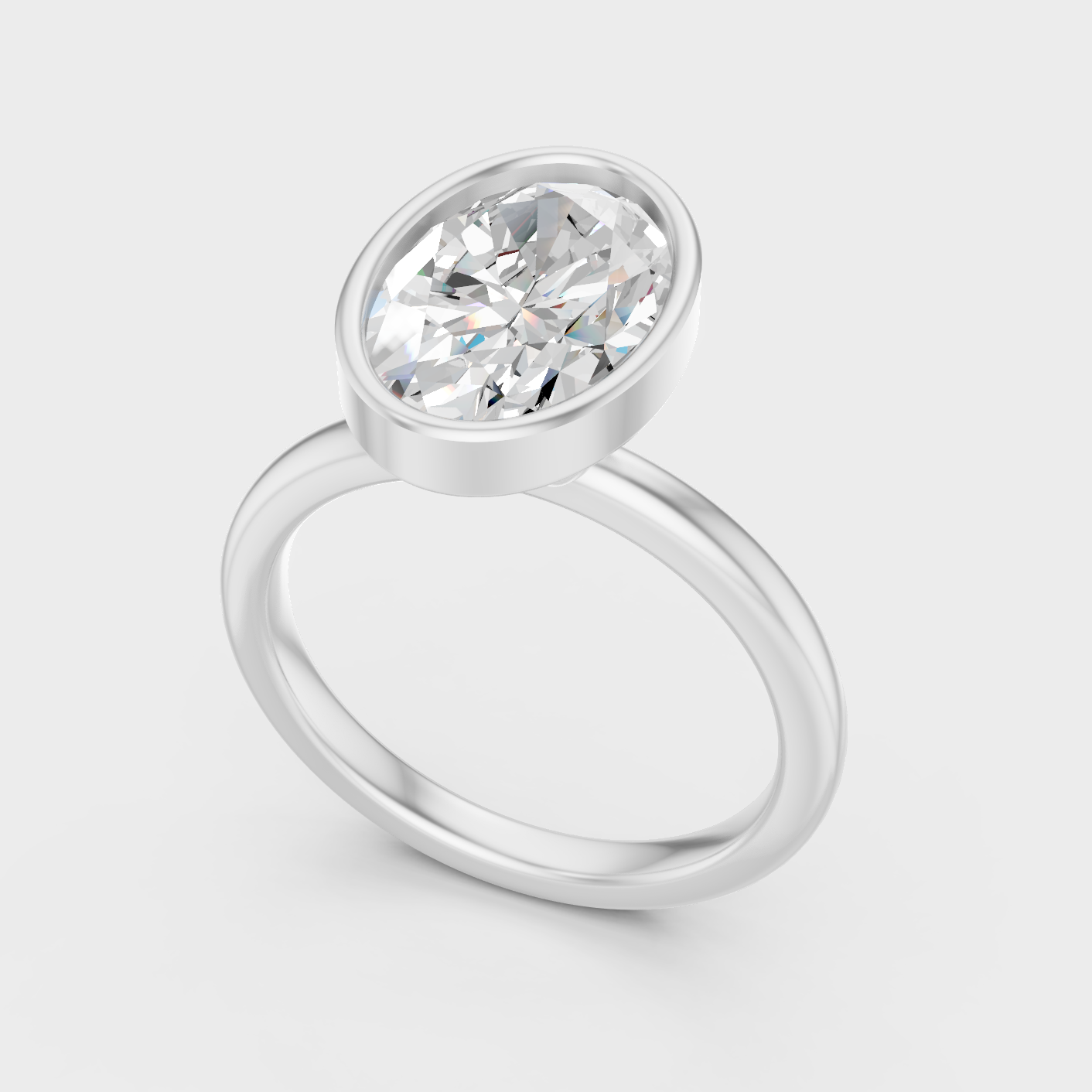 Platinum Diamond Ring Oval Cut 1 To 5 Ct Ethical Luxury Jewelry
