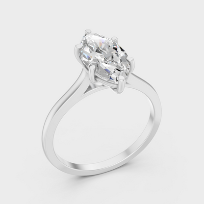 Marquise Cut Lab Grown Diamond Engagement Ring in