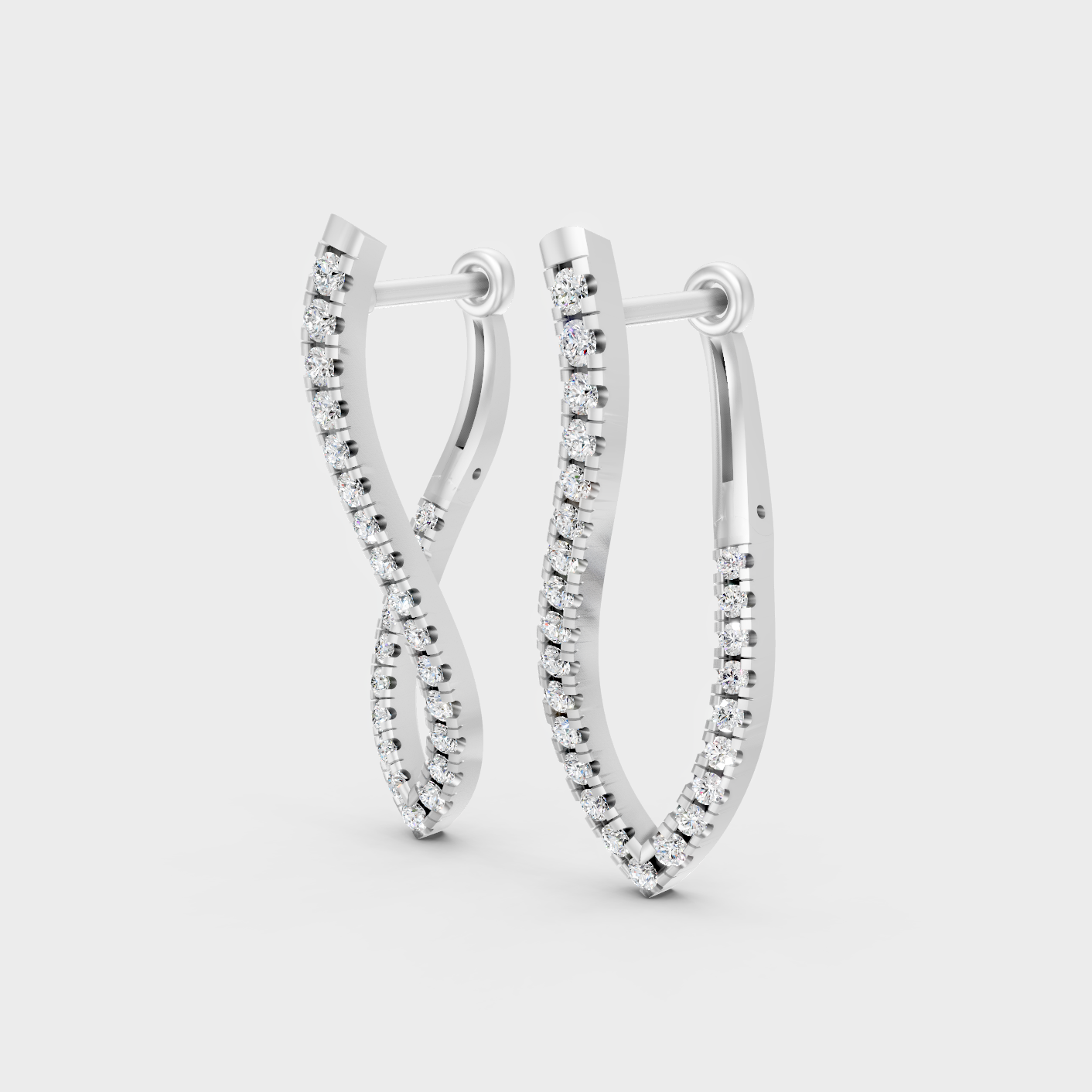 Platinum Round Diamond Drop Earrings 0.79 Ct Premium Lab Grown Jewelry