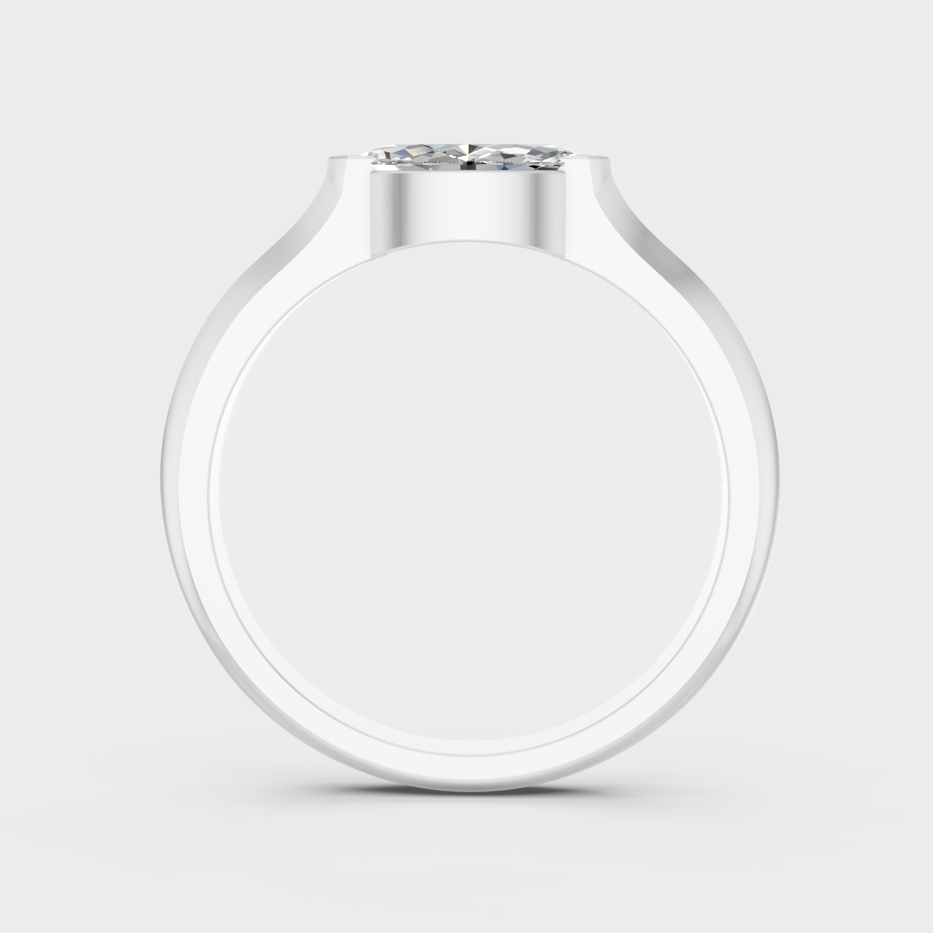 White Gold Marquise Proposal Ring With Brilliant Sparkle