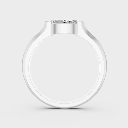 White Gold Marquise Proposal Ring With Brilliant Sparkle