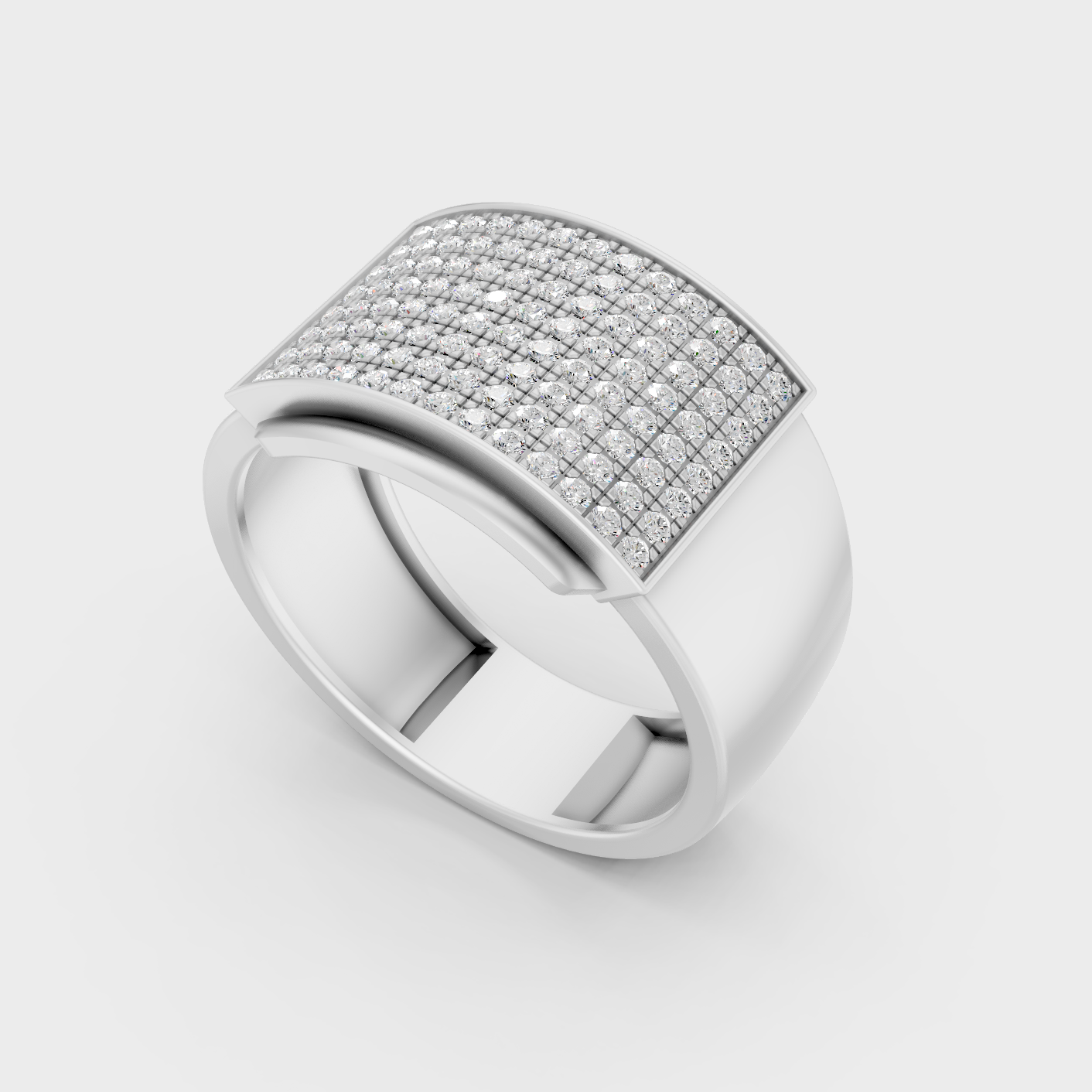 Platinum Mens Diamond Band 0.83 Ct Premium Lab Grown Jewelry