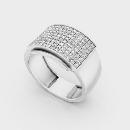 Platinum Mens Diamond Band 0.83 Ct Premium Lab Grown Jewelry