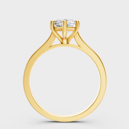 Marquise Cut Lab Grown Diamond Engagement Ring in