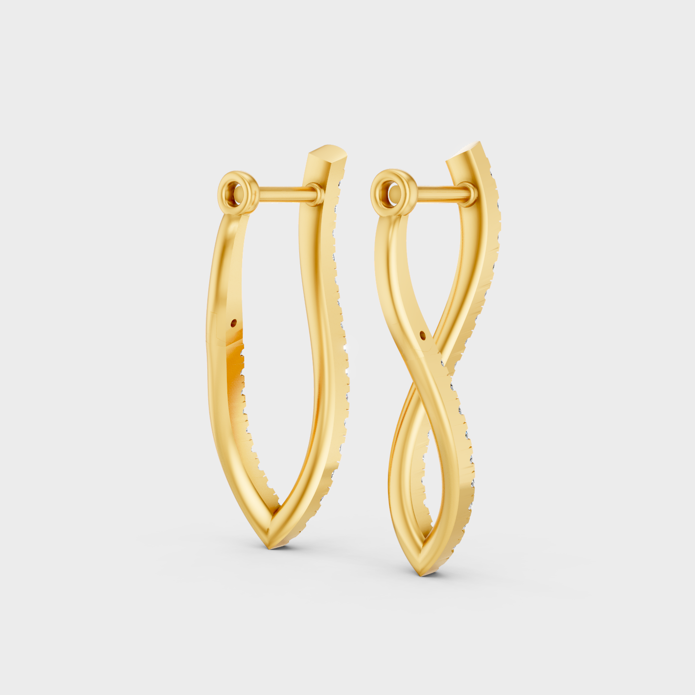 9K 14K 18K Yellow Gold Round Diamond Drop Earrings 0.79 Ct Lab Grown Fine Jewelry