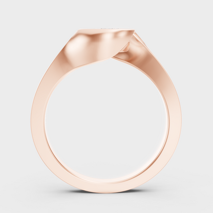 Rose Gold Round Luxury Diamond Jewelry