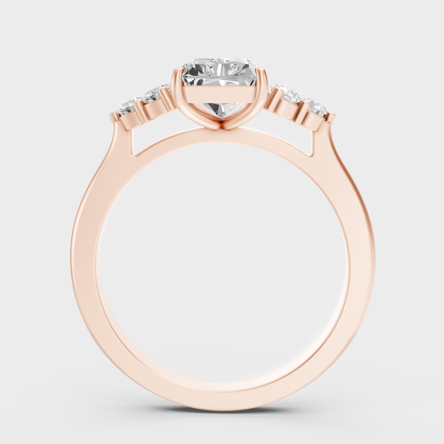 Radiant Solitaire Ring In Rose Gold Fine Jewelry