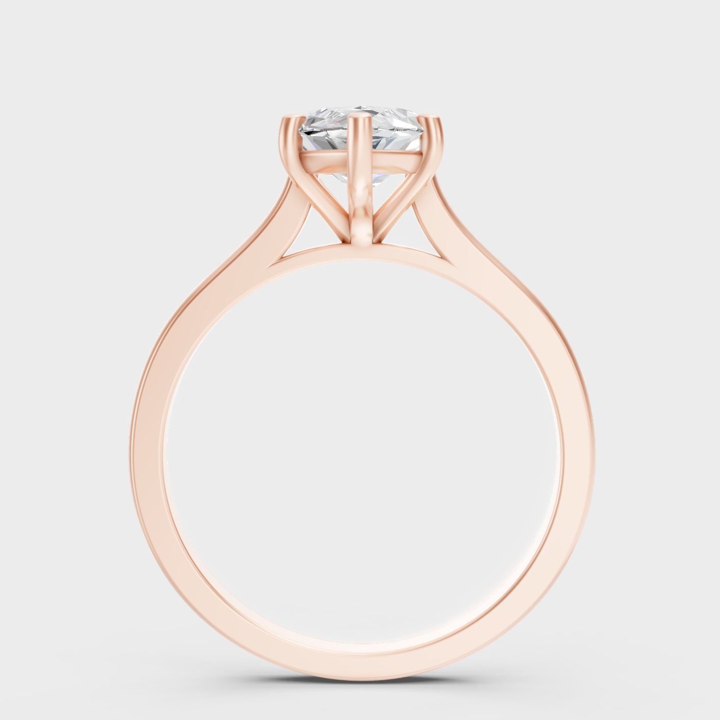 Marquise Cut Lab Grown Diamond Engagement Ring in