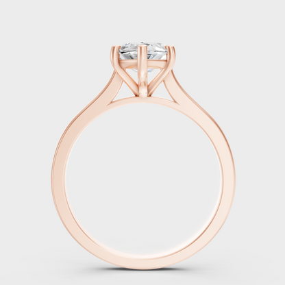 Marquise Cut Lab Grown Diamond Engagement Ring in