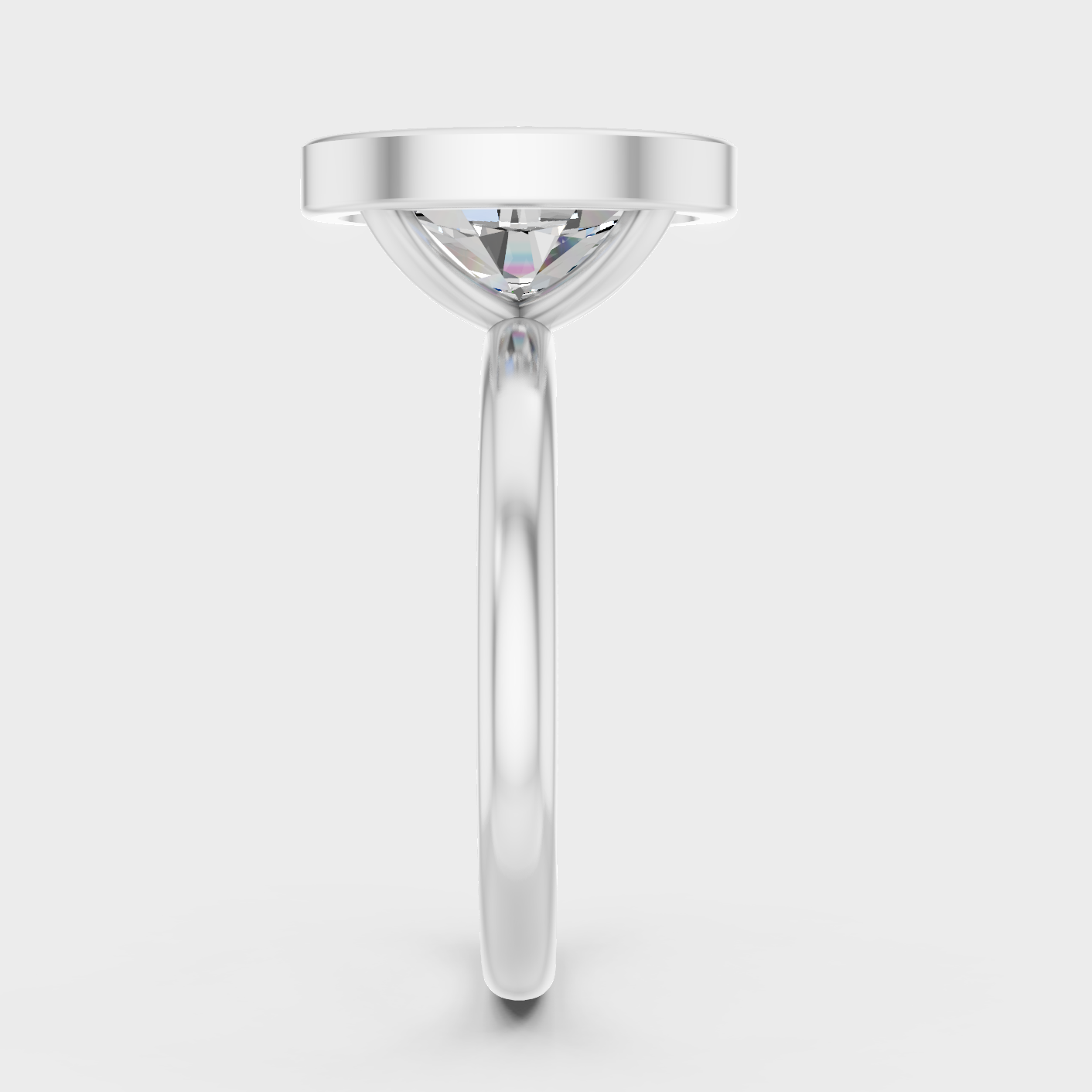 White Gold Classic Oval Diamond Ring 1 To 5 Ct Fine Jewelry