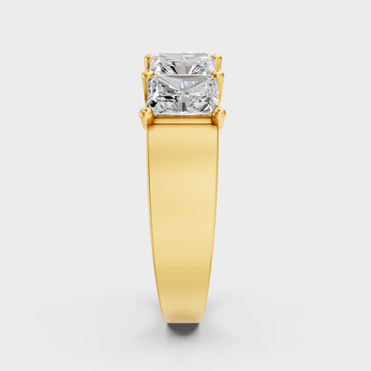 Elegant Diamond Band In Yellow Gold