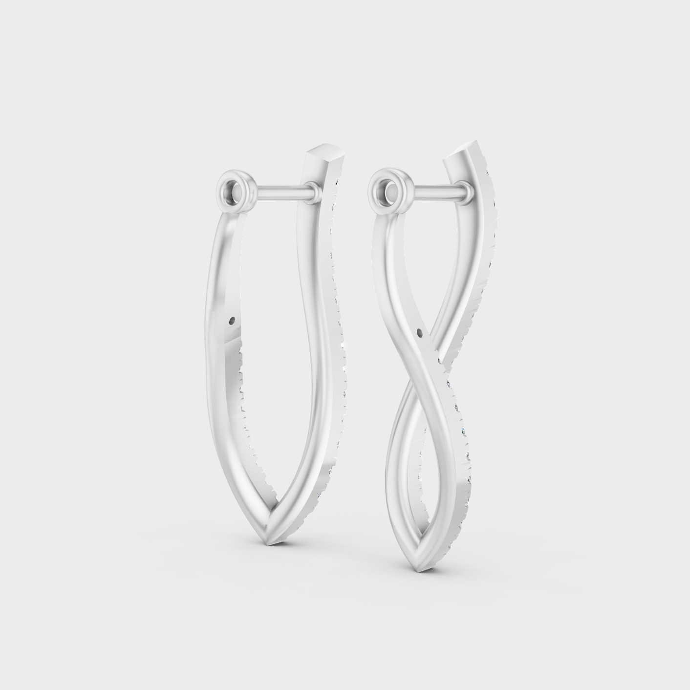 White Gold Classic Round Diamond Drop Earrings 0.79 Ct Fine Jewelry
