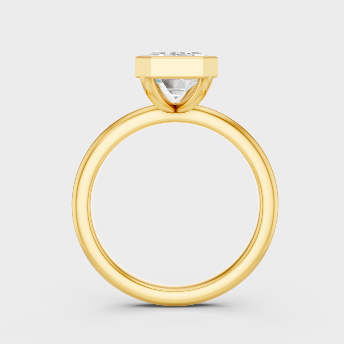Elegant Yellow Gold Emerald Diamond Engagement Ring 1 To 5 Ct Designer Jewelry