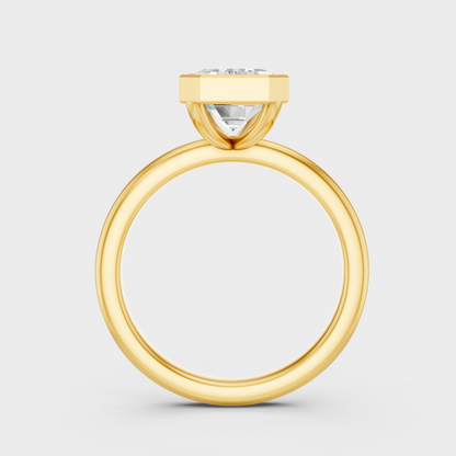 Elegant Yellow Gold Emerald Diamond Engagement Ring 1 To 5 Ct Designer Jewelry