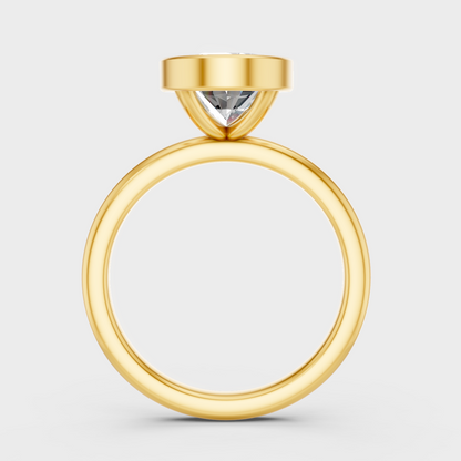 Elegant Yellow Gold Oval Diamond Engagement Ring 1 To 5 Ct Designer Jewelry