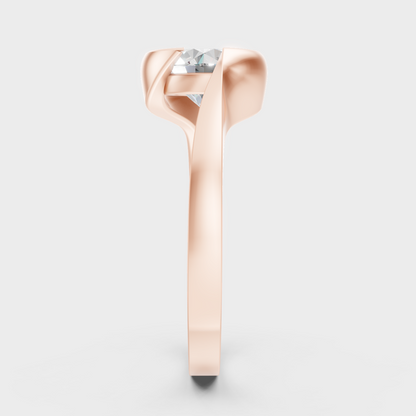 Round Solitaire Ring In Rose Gold Fine Jewelry